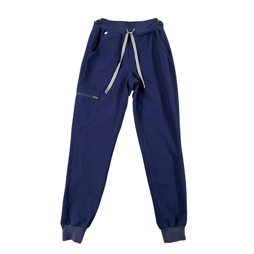 FIGS Scrub Pants Womens XXS Navy Zamora High Rise Jogger Medical